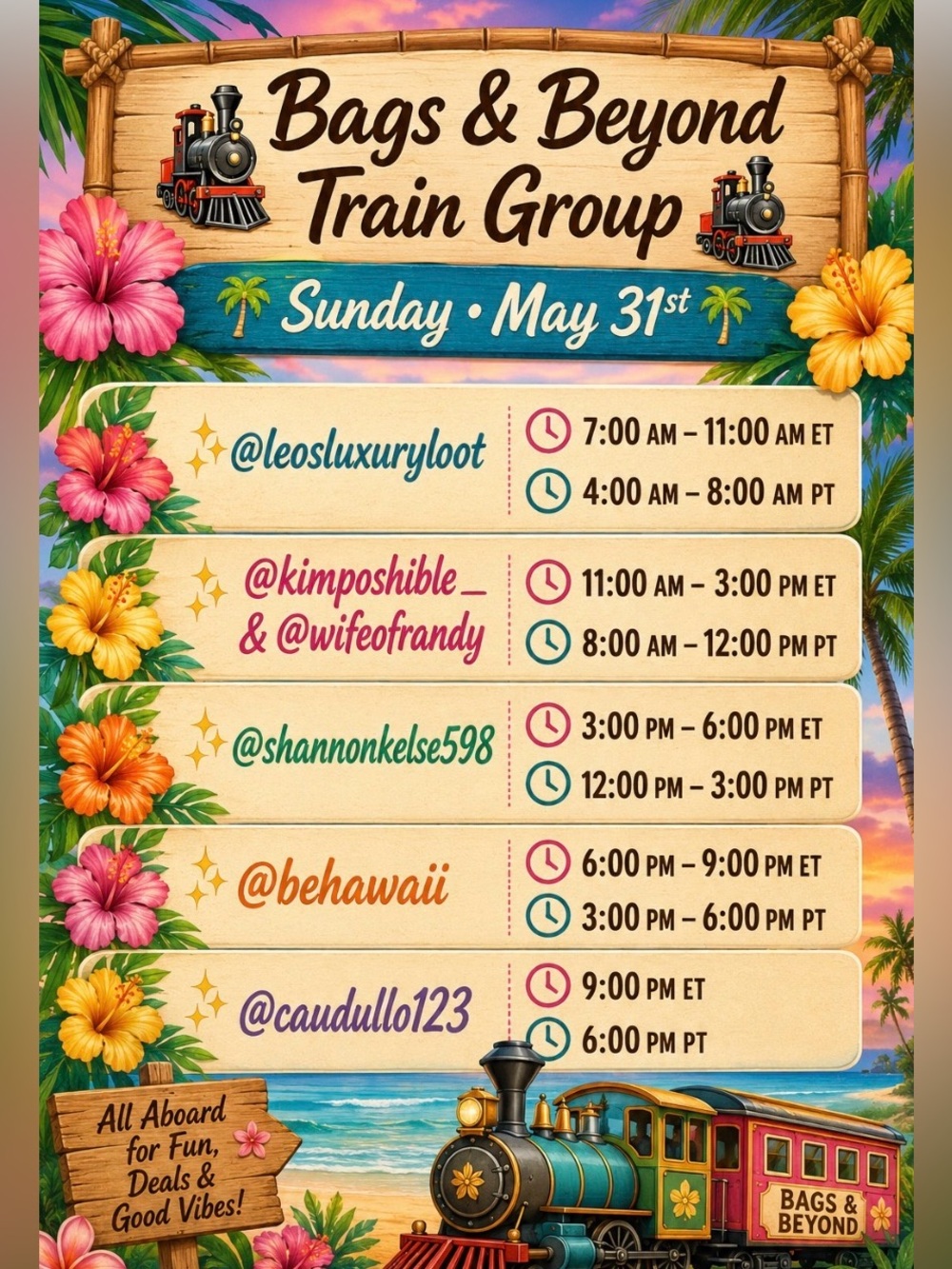 Bags and Beyond Show, every SUNDAY starting at 8 am EST, Letβs do this! - Picture 5 of 13